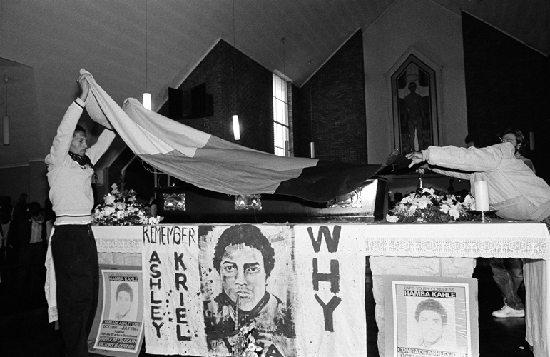 Funeral of Ashley Kriel, Bonteheuwel, Cape Town, 1987